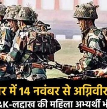 Agniveer Recruitment Rally in Jalandhar from November 14